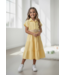 Mousseline Long Dress (Met Riem) - Geel