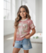 New York Glitter Shirt - Roze