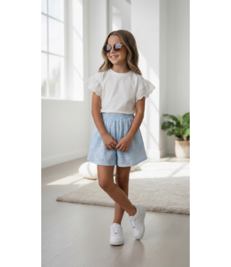 Lovely Lace Set - Blauw/Wit
