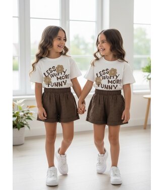 Less Worry Short Set - Marron