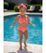 Dots Bikini Met Haarband - Coral