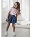Denim Short & Bow Top - Roze (Verzenddatum 28 mei)