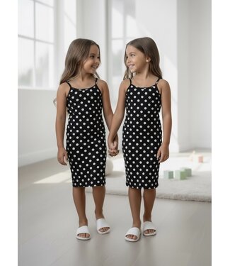 Polka Dots Dress - Zwart