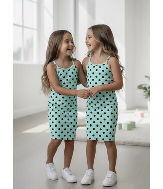 Polka Dots Dress - Mint