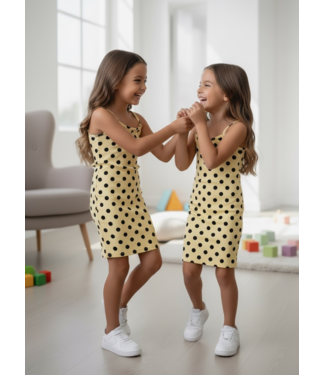 Polka Dots Dress - Geel