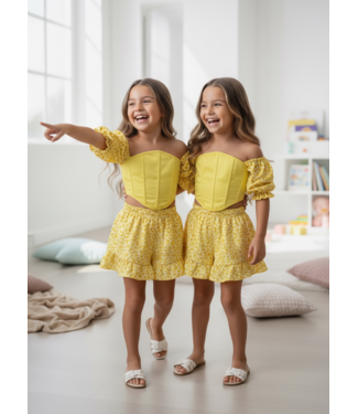 Sunny Leopard Set - Geel