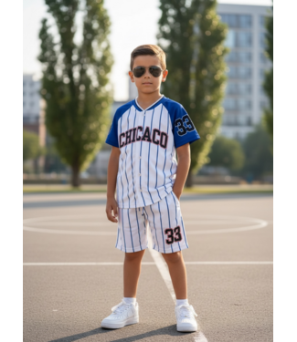 Chicago Set - Blauw/Wit