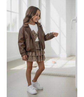 Leatherlook Jacket - Bruin