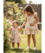 Flower Printed Dress (Met Tasje) - Beige