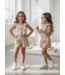 Bow Top & Short Set - Beige