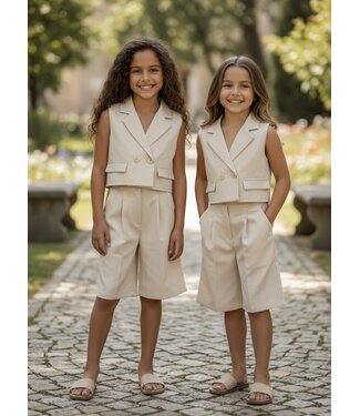 Tailored Bermuda Short - Beige