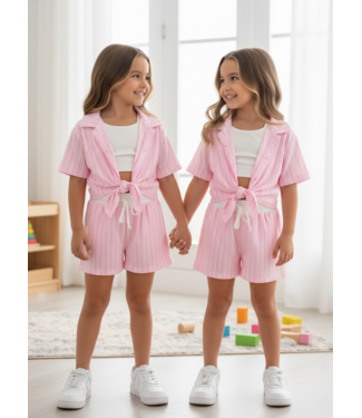 Candy Stripe Set (3-delig) - Dk.Roze