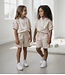 Vest & Short Stripe Set - Beige