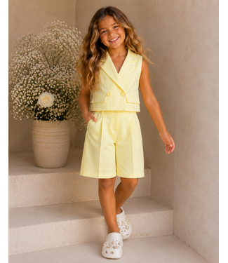 Tailored Bermuda Short - Geel