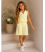 Tailored Bermuda Short - Geel