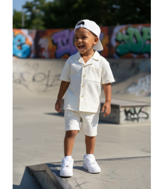No Way Monday Blouse Set - Off white