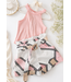 Chained top & Short set - Roze