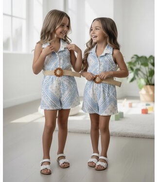 Draakjes en Boefjes Senna Jumpsuit (Met Riem) - Blauw