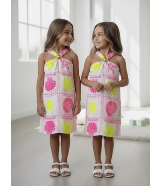 Neon Dress - Geel/Roze