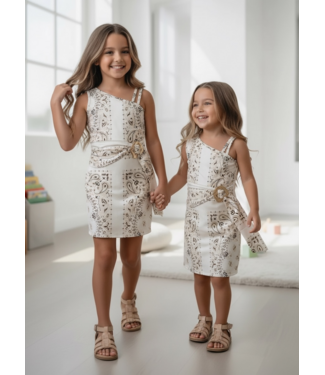 Sweet Bandana Dress - Creme
