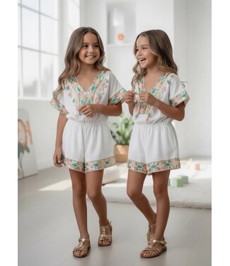 Draakjes en Boefjes Ibiza Jumpsuit - Wit