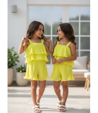 Plisse & Ruffle set - Geel