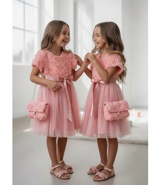 Roses Dress - Roze (Met tasje)
