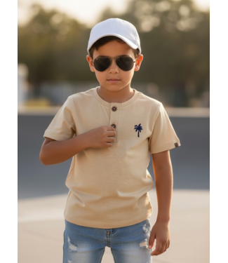 Dirkje  Palm T-Shirt - Camel