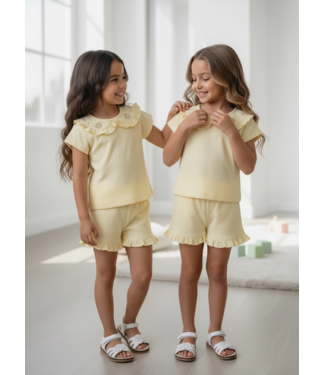 Dirkje  Ruches & Flower Set - Sand