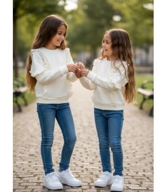 Koko Noko Ruffle all over sweater - Off White