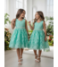 Big Flower Dress - Mint