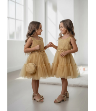 Amore Dress (Met Tasje) - Goud