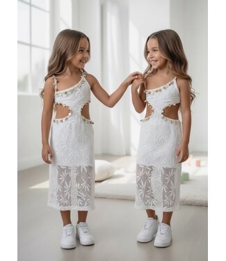 Ibiza Cut-Out Dress - Wit