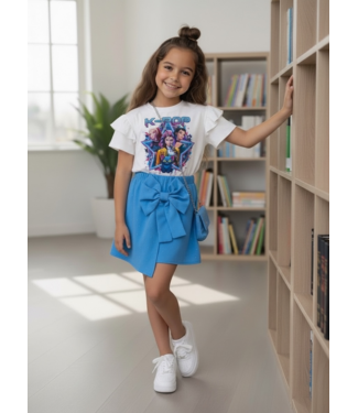 Draakjes en Boefjes K-Pop Demon Hunters Sparkle Jurkje Met Tasje  - Blauw