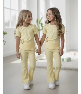 Sienna Flared Set - Geel