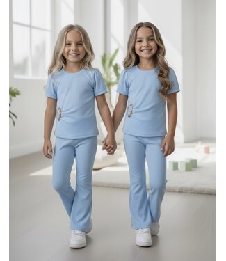 Sienna Flared Set - Blauw