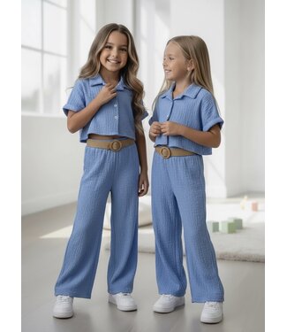 Riviera Belted Set - Blauw