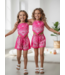 Bandana Short Set - Roze