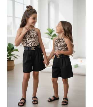 Short & Leopard Top