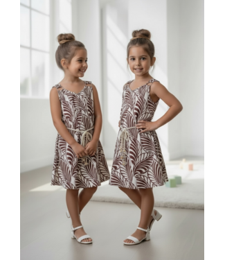 Feather Dress - Bruin