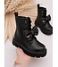 Sparkle Bow Veter Boots - Zwart  (verzenddatum 11 sept)