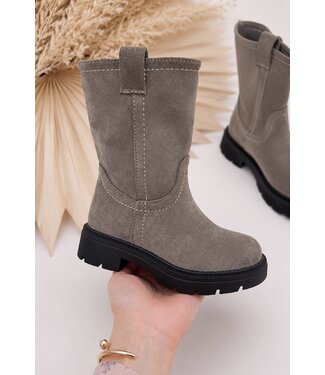 Suede Boots - Taupe  (verzenddatum 11 sept)