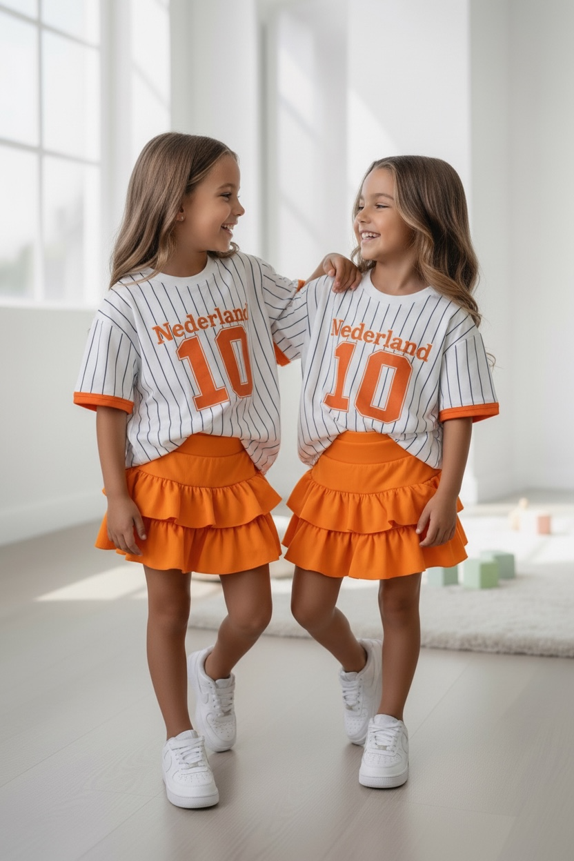 DAMES NEDERLAND 10 T-Shirt - Oranje