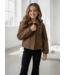 Broderie Bomber Jacket - Bruin
