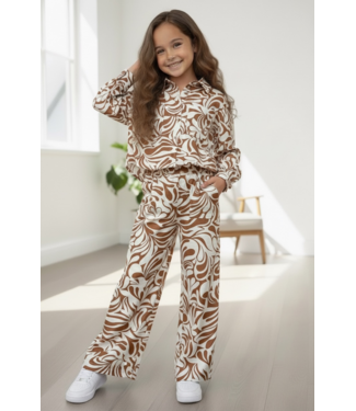 Beige Brown Swirl Set