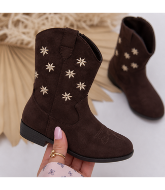 Suede Cowboy Boots - Marron ✪