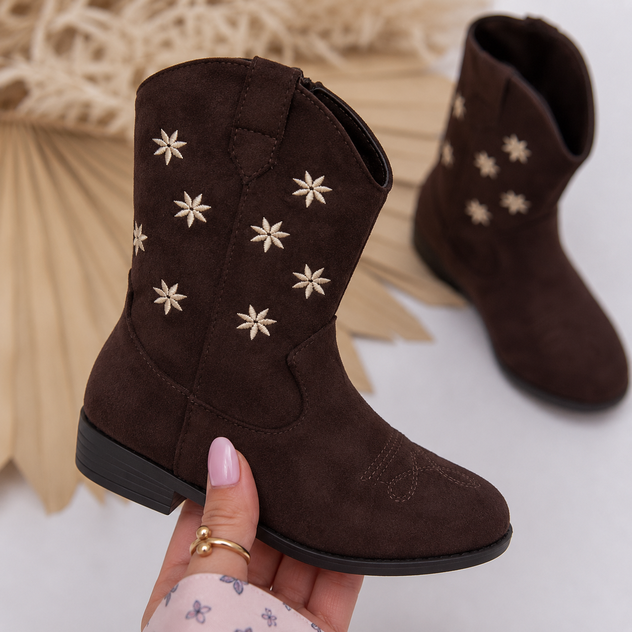 Suede Cowboy Boots - Marron ✪