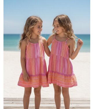 Sunset Stripe Dress (Verzenddatum 10 juli)