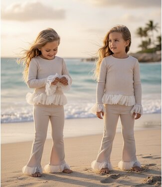 Tule peplum set - Beige