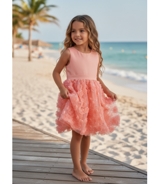 Flora Belle 3D Dress - Zalm